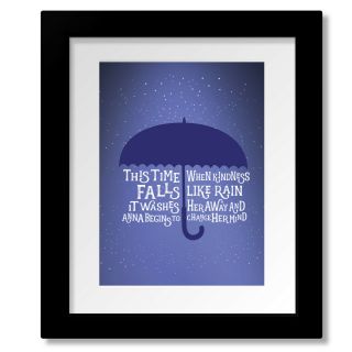 Song Lyrics Art Music Quote Modern Print Poster - Anna Begins By Counting Crows