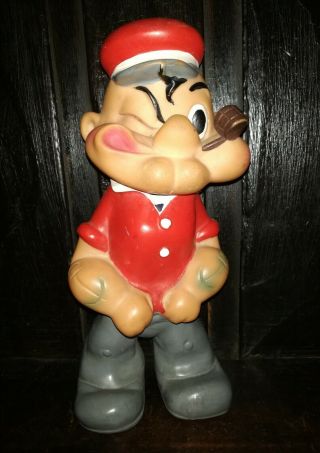 Vintage Rare 60s Popeye The Sailor Rubber Toy Figure King Features Syndicate
