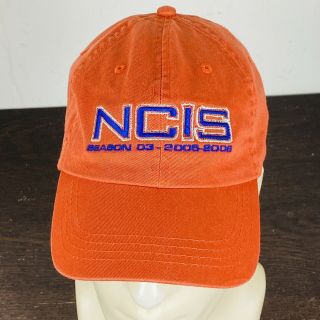 Ncis Season 3 2005 - 2006 Tv Show Cast And Crew Hat Promo Film Cbs Orange