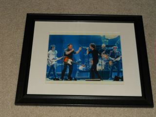Framed Bruce Springsteen,  Rolling Stones Stage Shot Mini - Poster,  14 " By 17 "