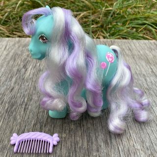 Dreams - 1988 Vintage Candy Cane Pony With Curls G1 My Little Pony