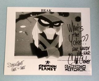 Space Ghost Coast To Coast Brak Photo Signed By C M Croker 1996 Sdcc