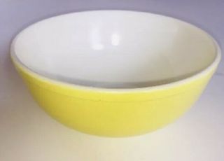 Vintage Pyrex Yellow 404 Nesting Mixing Bowl 4 Qt Primary Colors