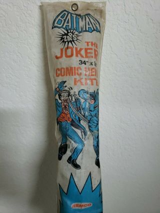 Batman Rare 70s Remco Joker Kite Huge Vintage 1966 Style