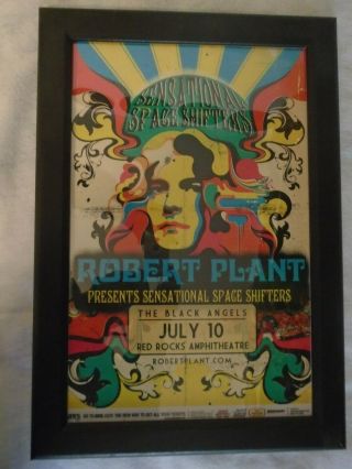 Rock Concert Poster Robert Plant,  Sensational Shape Shifters Red Rocks Denver