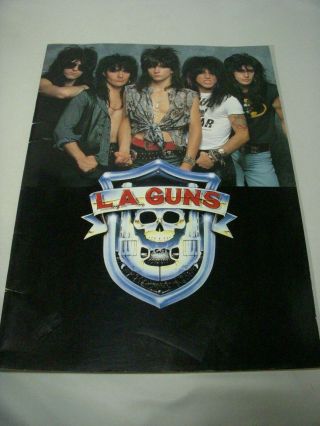 L.  A.  Guns Japan Tour 1988 Concert Program Book