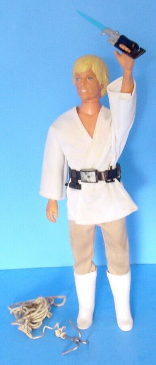 1978 Kenner Star Wars Luke Skywalker Action Figure W Light Saber Grappling Hook