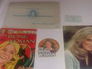 1974 The Bionic Woman Action Club Kit W/ 1 Comic Book