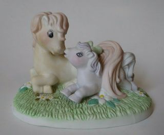 Vintage My Little Pony - An Affectionate Moment Porcelain Figurine 1985 Hasbro