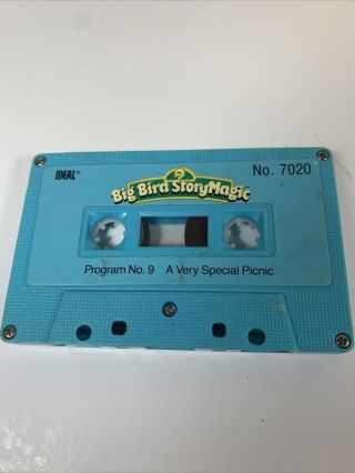 Vintage Sesame Street Big Bird Story Magic Talking Cassette Player 1986 3