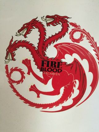 Game Of Thrones Targaryen Fire & Blood Dragons Crest 3pc Place Setting