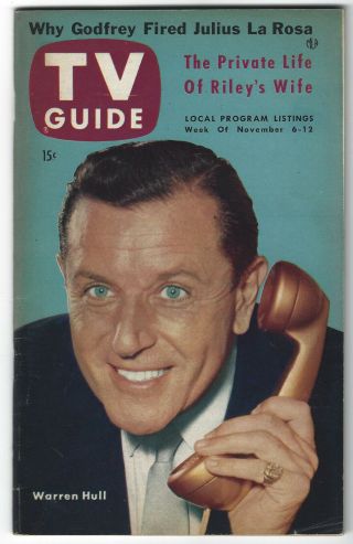 1953 Tv Guide - Warren Hull - Larry Keating - Marjorie Reynolds - Nyc Edition