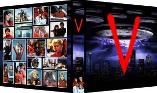 " V " The Visitors Custom 3 - Ring Binder Album Marc Singer/faye Grant/jane Badler