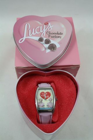Avon I Love Lucy Chocolate Factory Watch In Tin,  Mib
