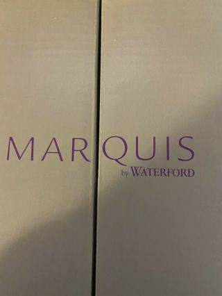 MARQUIS BY WATERFORD LACEY WINE Glass SET OF 4.  (RETAIL $100. ) Never Opened 2