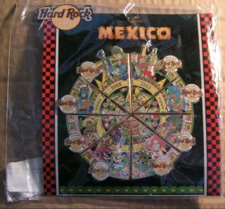 Hard Rock Cafe Mexico 2005 Pin Set 8 Piece Set Mip