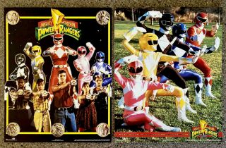 2 Vintage 1994 Saban Mighty Morphin Power Rangers Posters - Please Read