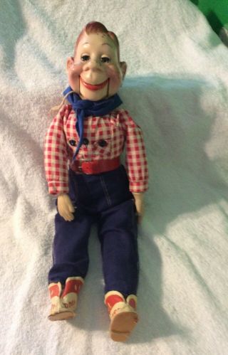 Vintage Ideal Howdy Doody Ventriloquist Doll,  Sleep Eyes,  19” Tall.
