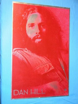 Dan Hill 1977 Mylar Double - Sided Poster,  To Near