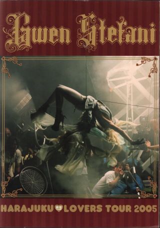 Gwen Stefani 2005 Harajuku Lovers Tour Concert Program Book Booklet / No Doubt
