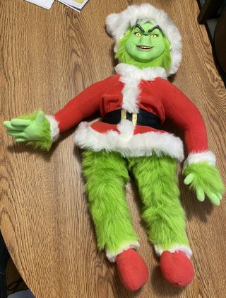 Dr Suess How The Grinch Stole Christmas Two Face Jim Carrey Talking Doll 2000