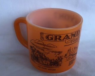 Mid Century Souvenir Federal Glass Coffee Mug Cup GRAND CANYON NATIONAL PARK 2