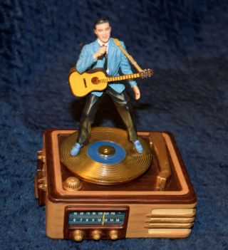 Elvis Presley " Blue Suede Shoes " Music Box.  Franklin.