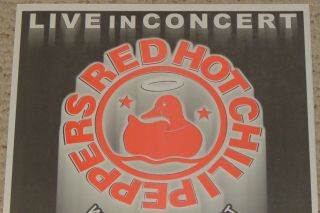 2000 Red Hot Chili Peppers & Stone Temple Pilots Concert Poster Denver Colorado 2