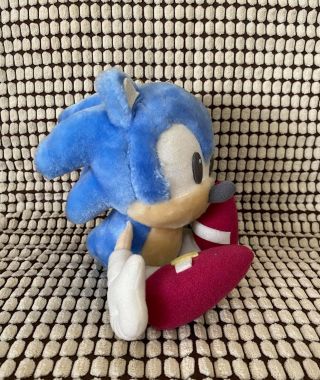 SEGA Sonic The Hedgehog Stuffed Doll Plush Japan 1998 With Tag 7 