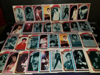Elvis Presley Trading Cards Near Complete Set 50 Cards (1978) Rare