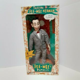 Vintage 1988 Matchbox Talking Pee Wee Herman Doll Voice Box Garbled