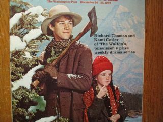 Dec - 1972 Washington TV Maga (THE WALTONS/KAMI COTLER/RICHARD THOMAS/DAVID CASSIDY 2