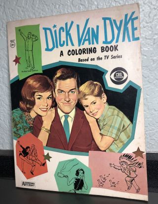 1963 Dick Van Dyke Show Coloring Book - Saalfield Artcraft