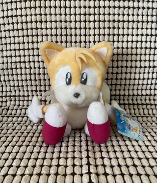 Sega Tails Sonic The Hedgehog Stuffed Doll Plush Japan 1998 With Tag 7 "