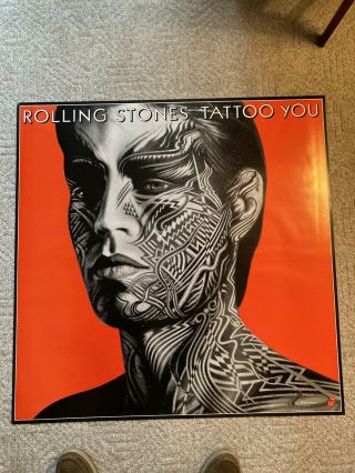 Giant Rolling Stones Tattoo You Poster 36 " X 36 " Mick Jagger