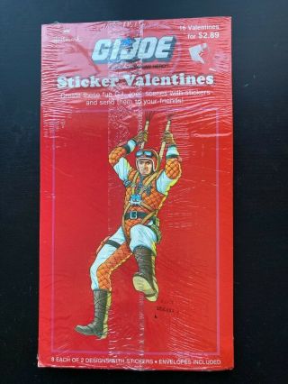 Vintage Gi Joe Sticker Valentines 1987 Rare Hallmark