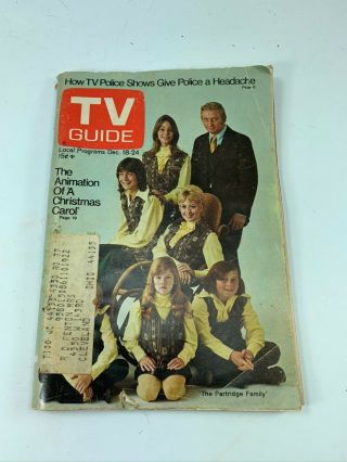 Tv Guide Dec 18 - 24 1971 Cast Partridge Family Cover David Cassidy 31986