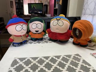 Vintage South Park 1998 Large Standup Plush Set Comedy Central Fun 4 All