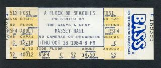 1984 A Flock Of Seagulls Concert Ticket Toronto Ontario Canada I Ran