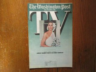 Feb 24 - 1980 Washington Post Tv Channels Mag (lindsay Wagner/scruples/barbara Eden