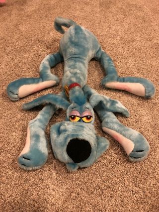 Vintage 1984 Dakin 20 " Plush Foofur Cartoon Dog Blue Stuffed Animal Toy Mendez