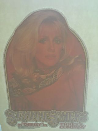Suzanne Somers Three’s Company Glitter T - Shirt Iron - On Vintage 3 