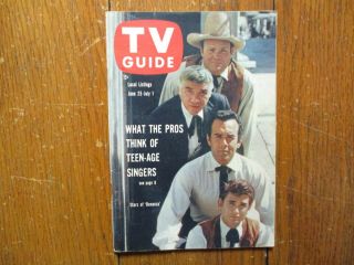 6/1960 Tv Guide (bonanza/pernell Roberts/dan Blocker/walter Slezak/michael Landon