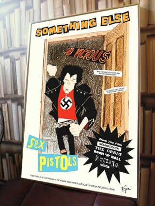 Sex Pistols Something Else Promo Poster,  Damned,  Clash Sid Vicious Jamie Reid