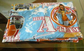 Vintage 1983 Mr T & The A - Team Twin Flat Sheet