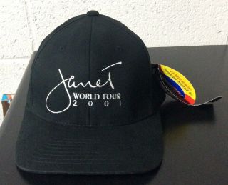 W/tag Janet Jackson World Tour 2001 Hat Fitted L - Xl Rare