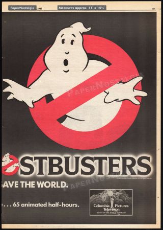 THE REAL GHOSTBUSTERS_Orig.  1985 Trade AD_TV series promo_poster_FRANK WELKER 3