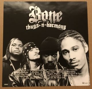 Bone Thugs N Harmony 2000 Double Sided Promo Poster Flat Of Btnhresurrection Cd