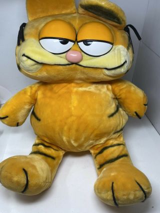 1981 Vintage Large 25” Garfield Plush United Features Syndicate