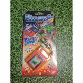 1997 Bandai Digimon Digivice Virtual Pet Version 3 Orange Brick